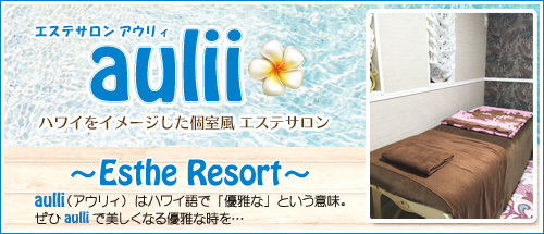 エステサロン aulii (アウリィ) </a>
ついにOPEN!!